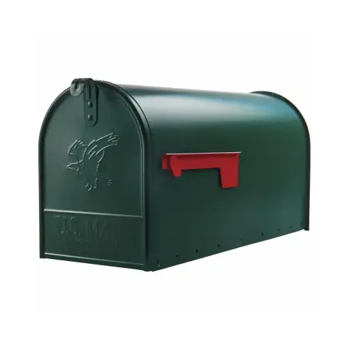 Mailbox Gibraltar es Elite Classic Galvanized Steel Post Mount Green Powder Coated