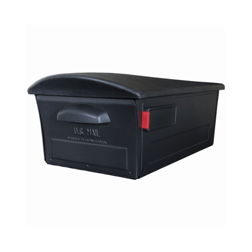 Mailbox Gibraltar es Mailsafe Classic Plastic Post Mount Black Powder Coated