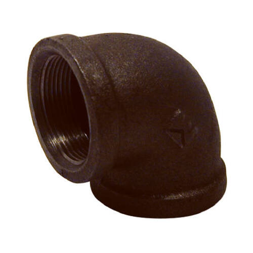 Black Pipe Equal Elbow, 90 Degree, .5-In.