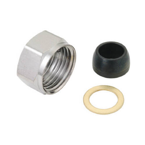 Master Plumber 319-061 Slip Joint Nuts, Washers & Rings For 7/16 or 1/2-In. OD Rubber Slip Joint Connectors