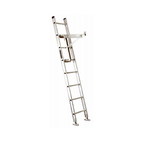 Ladder Jack, Long Body, Aluminum, Gray