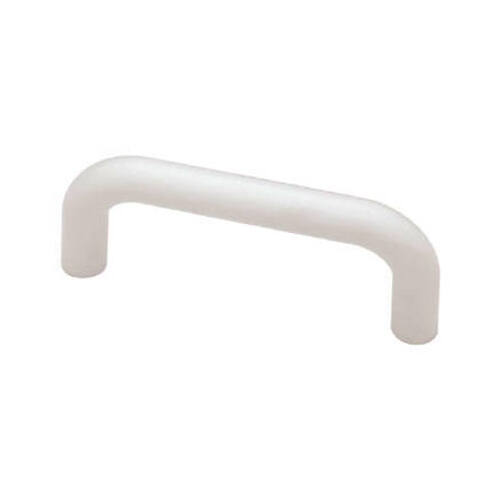 Wire Cabinet Pull, White, 3.25-In.