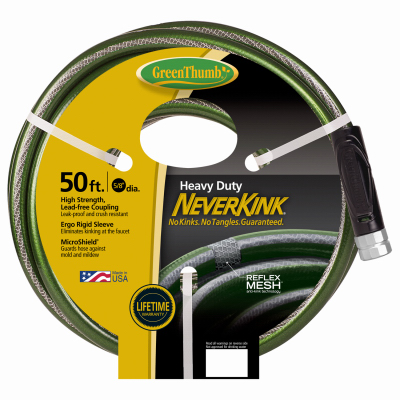 Teknor Apex 784470 NeverKink Garden Hose, Heavy-Duty, 5/8-In. x 50-Ft.