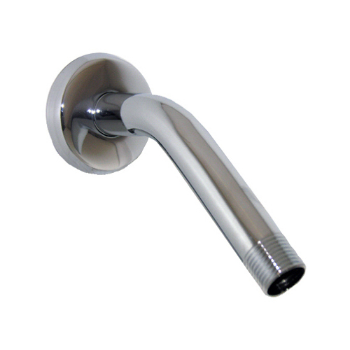 1/2-Inch Male Pipe Thread x 8-Inch Chrome Shower Arm & Flange With Wall Flange