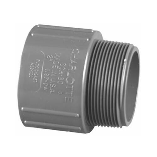 Schedule 80 PVC Adapter, Male, 1-In.