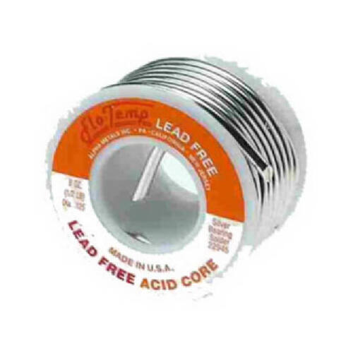 ALPHA ASSEMBLY SOLUTIONS INC AM22955 Lead-Free Non-Electrical Solder, .125-In., 8-oz.