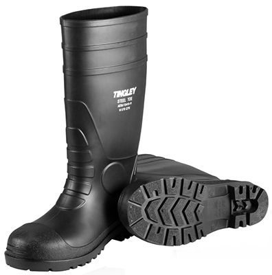 Tingley 31161.13 Black PVC Work Boots, Size 13