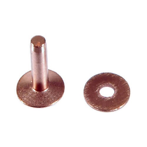 HILLMAN FASTENERS 8006 Copper Rivets & Burrs, 4oz. 9 x 3/83/4 In.