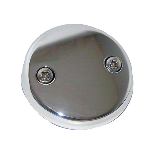 LARSEN SUPPLY CO., INC. 03-1425 Bathtub Drain Waste/Overflow Face Plate, Universal, Chrome