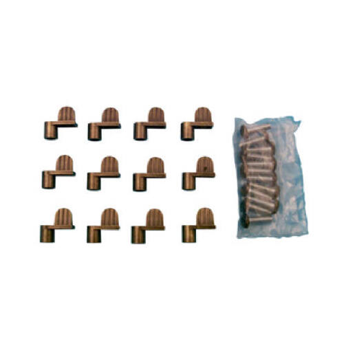 Make-2-Fit PL 7894 Window Screen Clip with Screw, Alloy, Bronze