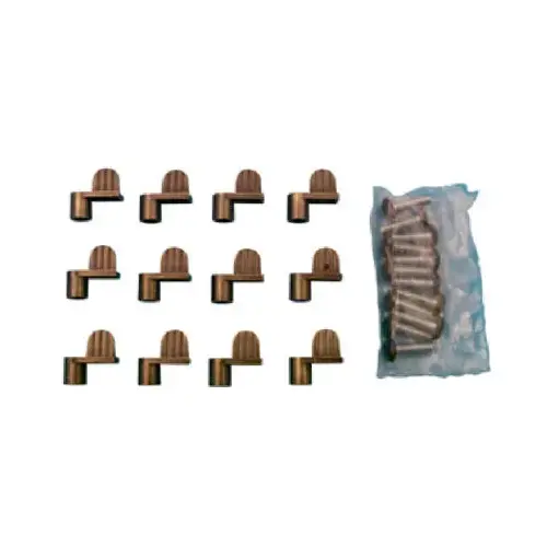 Screen Clips With Screws, Bronze, 5/16 In pack of 12