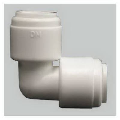 Watts PL-3032 Tube Elbow, 1/2 in, 90 deg Angle, Plastic, 150 psi Pressure