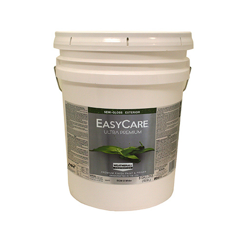 TRUE VALUE MFG COMPANY SGW95G Ultra Premium Exterior Latex Paint, White SemiGloss, 5Gallons