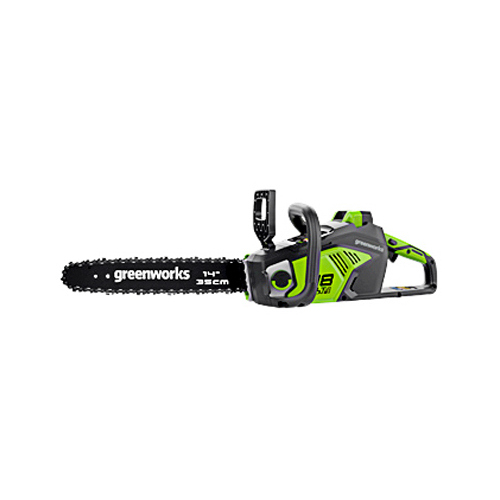 GREENWORKS TOOLS 2020902ME Cordless Chain Saw, Brushless Motor, 40-Volt Battery & Charger, 14-In.