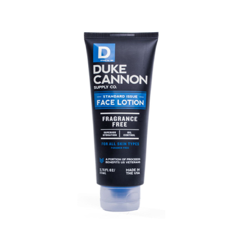 DUKE CANNON SUPPLY COMPANY FACELOTION1 Standard Issue Face Lotion, Fragrance Free, 3.75-oz.