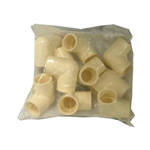 Pipe Fitting, CPVC Elbow, 90 Degree, 3/4-In  pack of 10