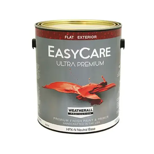 Ultra Premium Exterior Latex Paint, Flat White, 1-Gallon