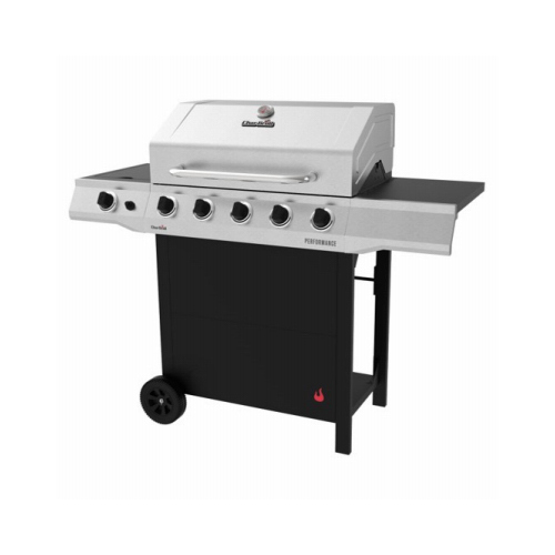 Char-Broil 463455021-DI Performance Series Gas Grill, 5 Burners, Stainless Steel