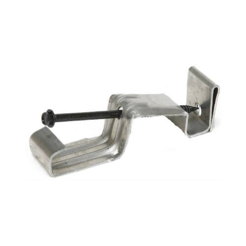 Gutter Hidden Hanger With Screw, 4-In. Gray