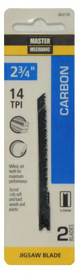 Master Mechanic 363135 Carbon Jigsaw Blade, 2.75 In., 14-TPI  pair