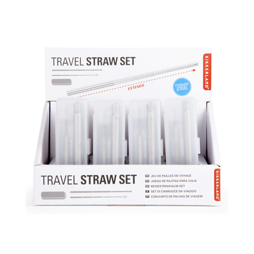 KIKKERLAND DESIGN CU269-XCP12 Travel Straw Set - pack of 12