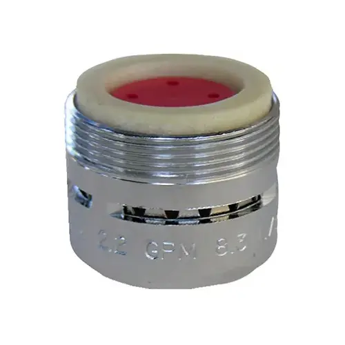 Dual-Thread Deluxe Aerator, Chrome, 15/16-In. x 27 & 55/64-In. x 27