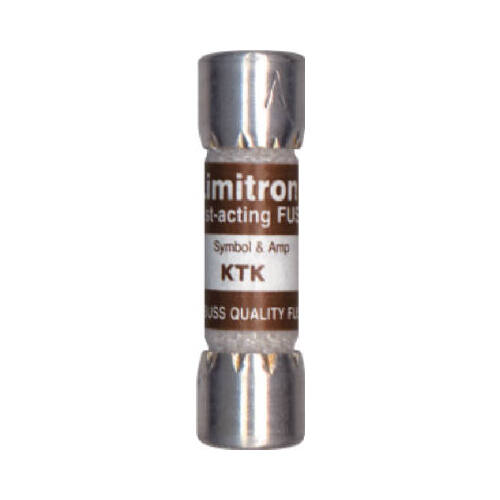 10x Bussmann KTK-1 1A 600V Class CC Fast-Acting Fuses (KTK1)