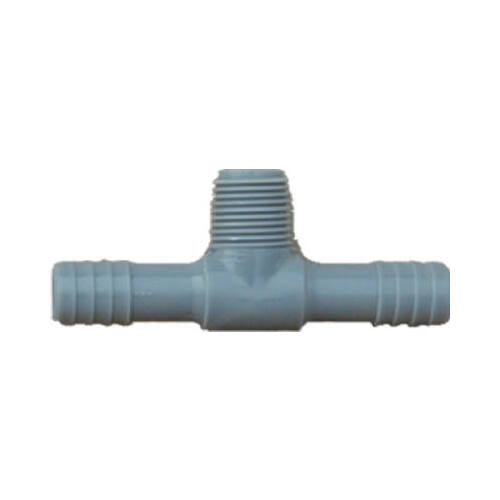 Pipe Fitting, Poly MPT Insert Tee, 1-In.