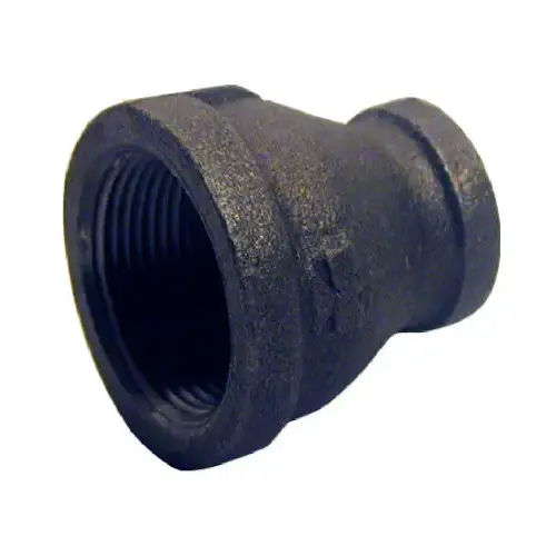 Black Pipe Fitting, Reducing Coupling, 1-1/2 x 1-1/4-In.