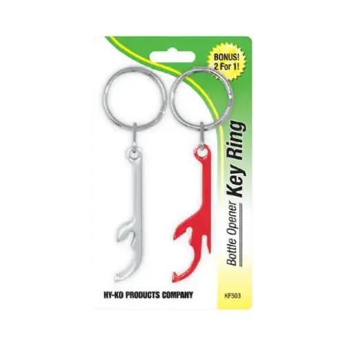 Shark Design Bottle Opener Key Ring, Assorte - 2 per pack x5 packs