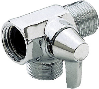 Master Plumber 542327 Chrome Finish Shower Flow Diverter With Arm Control