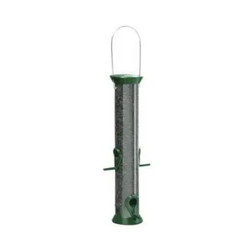 15-Inch Forest Green Mixed Seed Feeder