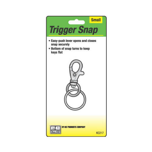 Trigger Snap with Split Ring, Small - pack of 5