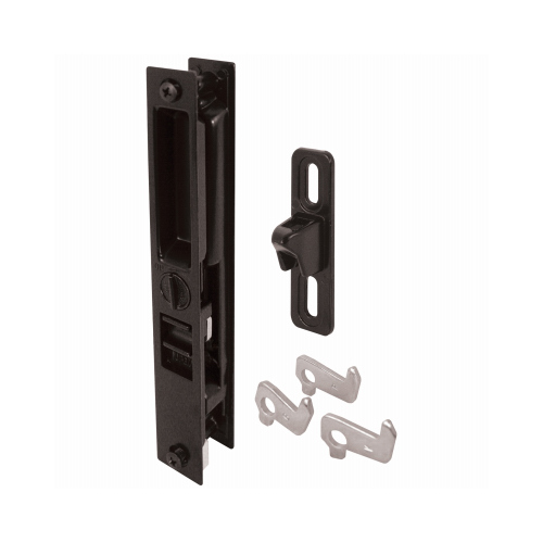 Sliding Door Handle, Mid-Body Hook, Black Diecast