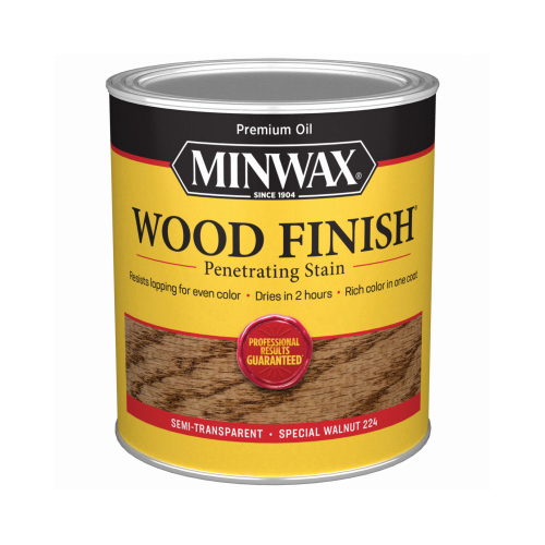 Minwax 70006 Wood Finish Wood Stain, Special Walnut, Liquid, 1 qt, Can