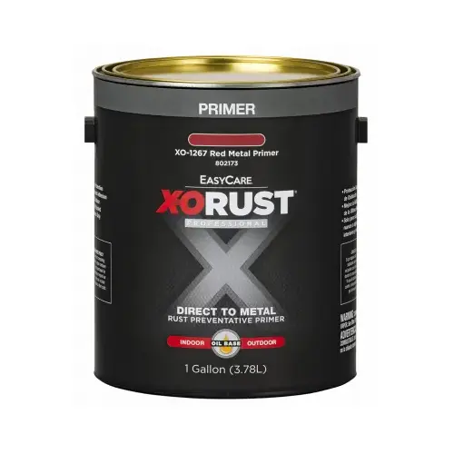 Professional Interior/Exterior Anti-Rust Primer, Red Metal, Oil-Base, 1-Gallon