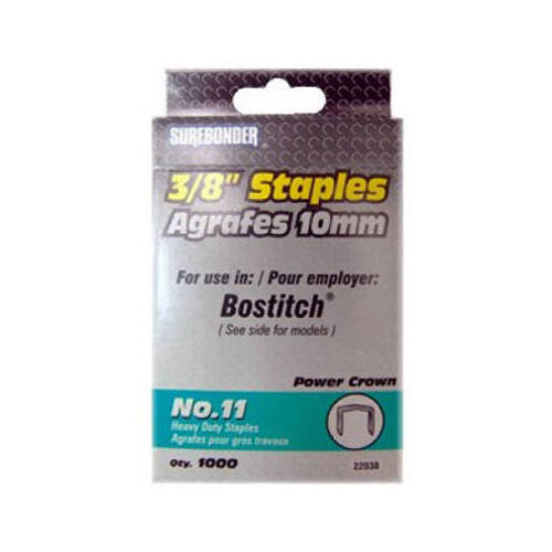 1000-Pack #11 Heavy-Duty 3/8-Inch Staple - pack of 5