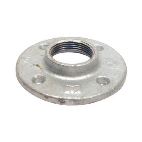 Pipe Fitting, Floor Flange, Galvanized, 3/8-In.