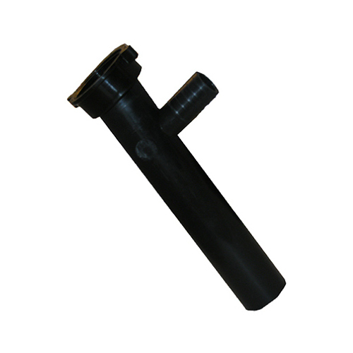 Black Plastic Tubular,1-1/2-Inch X 8-Inch,Direct Connect,Branch Tailpiece,With 7/8-Inch Outlet,Carded