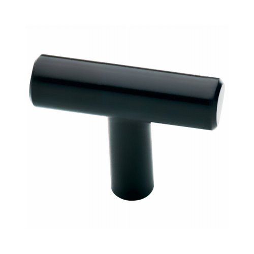Liberty P15966CFBCP Bar Knob, TStyle, Black Matte, 19/16In.
