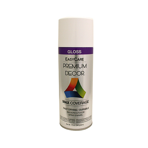 Premium Decor Spray Paint, White Gloss, 12-oz.