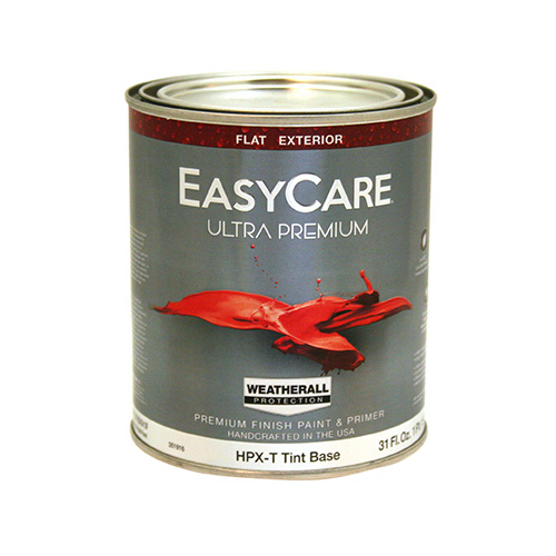 Ultra Premium Exterior WeatherAll Latex Paint, Flat Tint Base, 1-Qt.