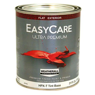 TRUE VALUE MFG COMPANY HPXT-QT Ultra Premium Exterior WeatherAll Latex Paint, Flat Tint Base, 1-Qt.