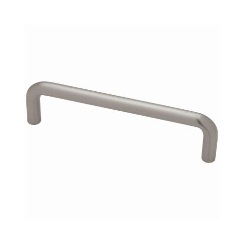 Wire Cabinet Pull, Satin Nickel, 4-In.