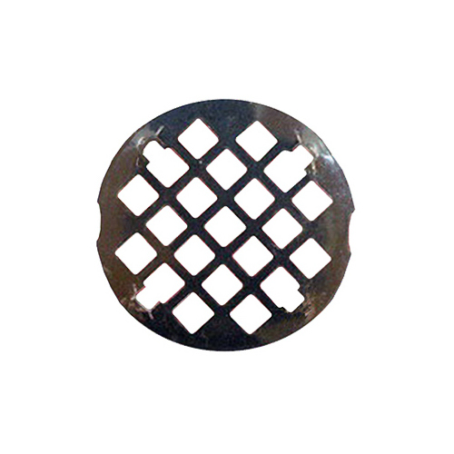 Shower Drain Grate, 3-1/4-In. Snap In Style, Chrome Plated