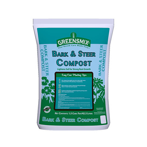 Bark & Steer Compost, 1.5-Cu. Ft.