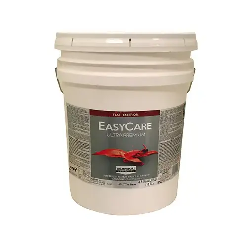 Ultra Premium Exterior Latex Paint, Flat Tint Base, 5-Gallons