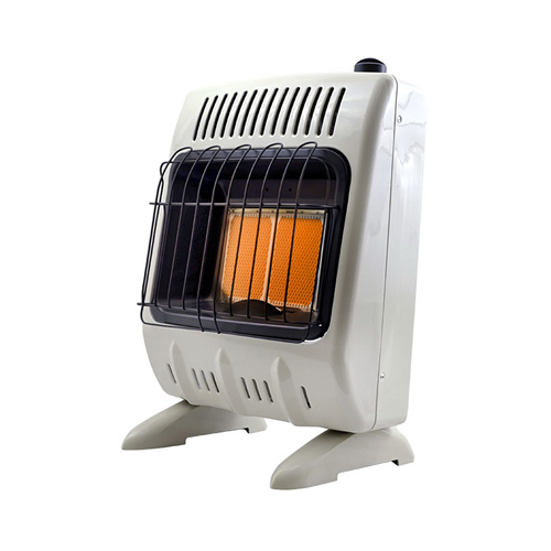 Vent-Free Radiant Heater, 11-1/4 in W, 22-1/2 in H, 10000 Btu Heating, Propane