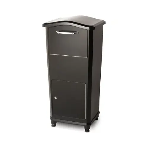 Architectural Mailboxes 6900B-10 Elephantrunk Parcel Drop Box, Black, Cast Aluminum