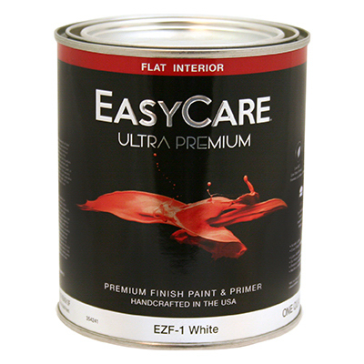 TRUE VALUE MFG COMPANY EZF1-QT Ultra Premium Interior Latex Paint & Primer, White Flat, 1-Qt.